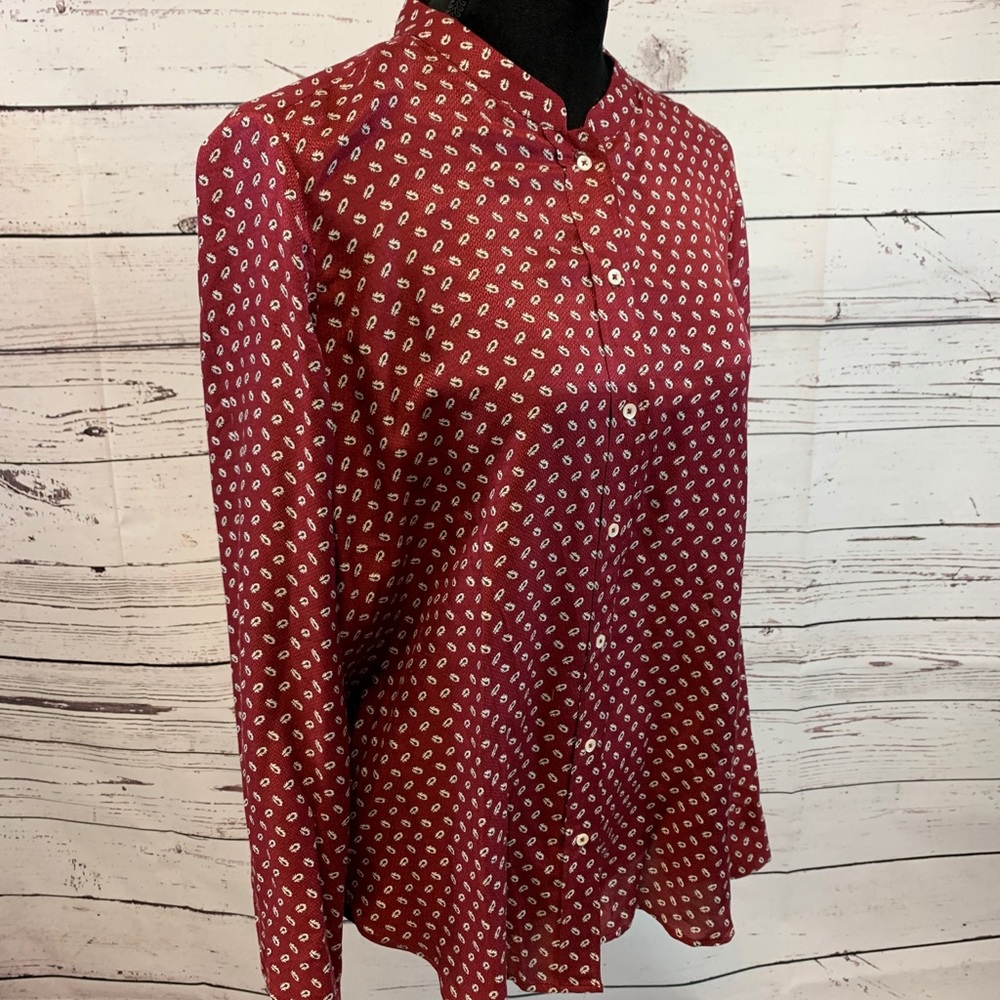 Massimo Dutti Button Up Blouse Size 10